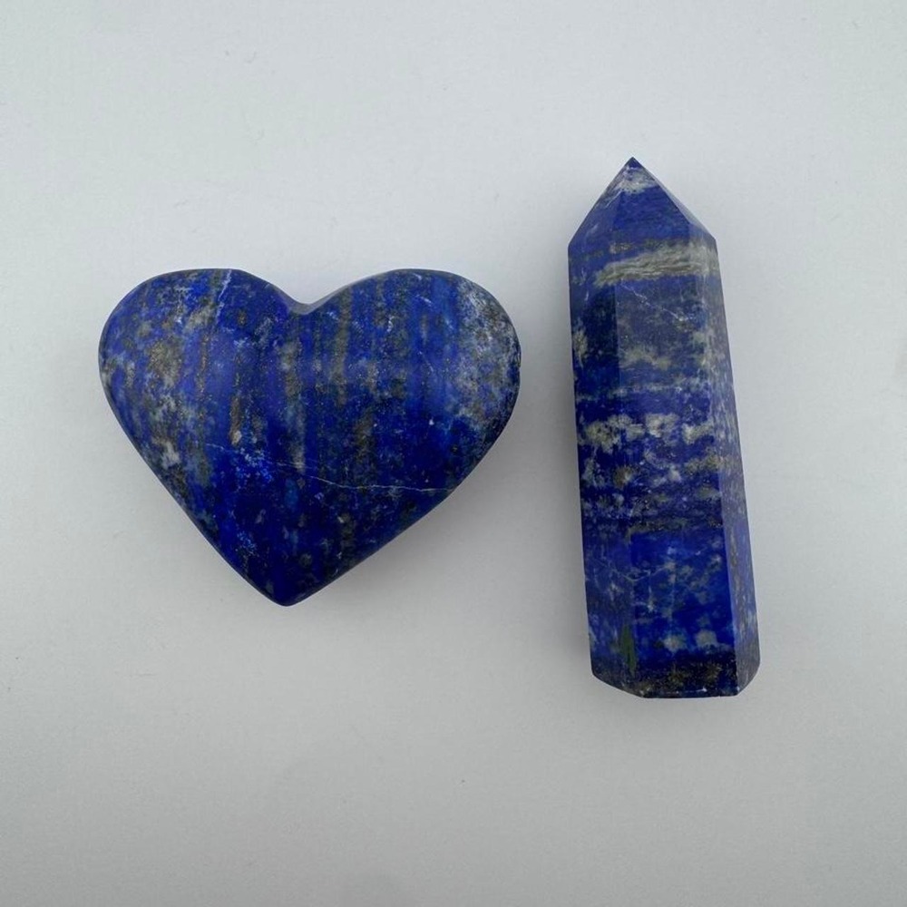 Lapis Lazuli Heart & Point Set